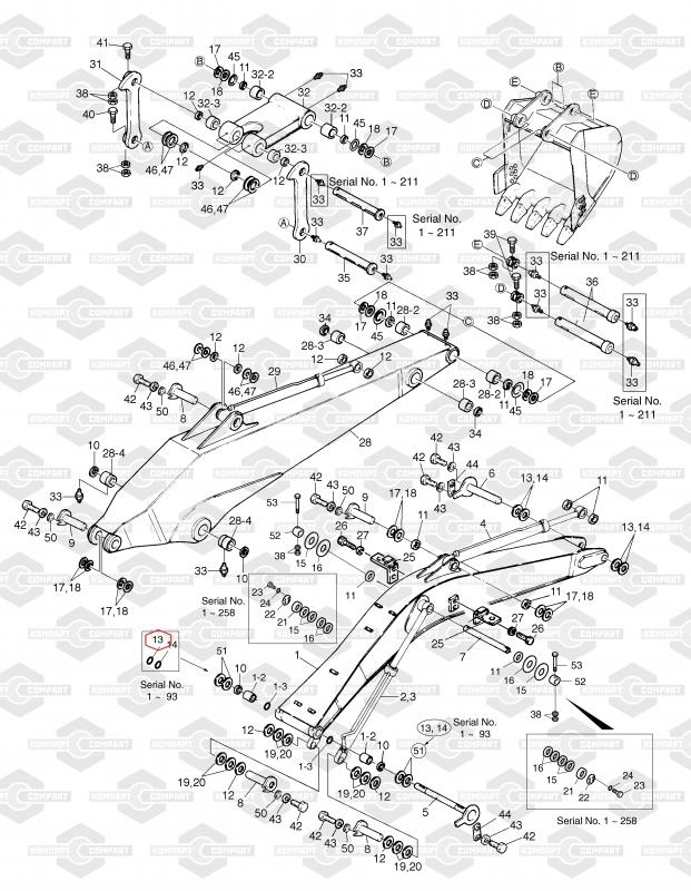 Komatsu parts